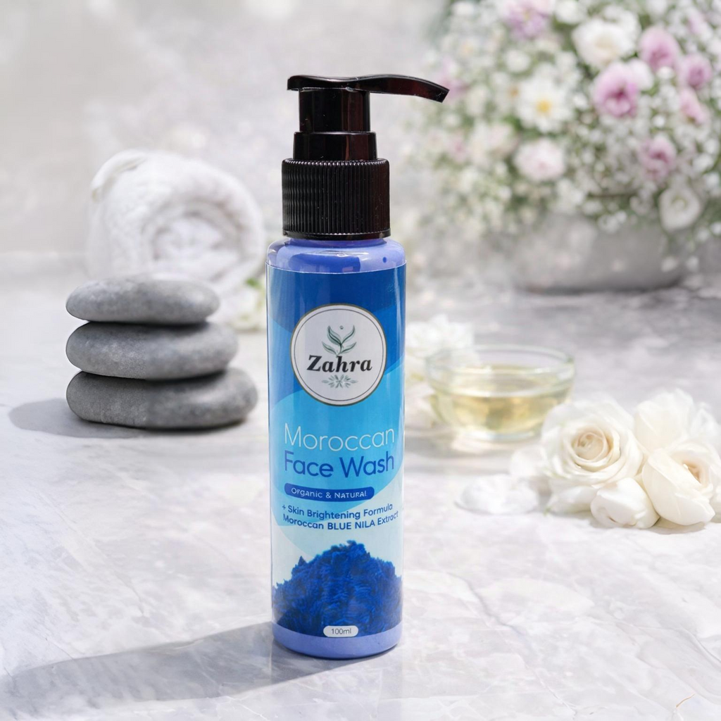 Moroccan Blue Clay Face Cleanser – Purifying & Skin Balancing