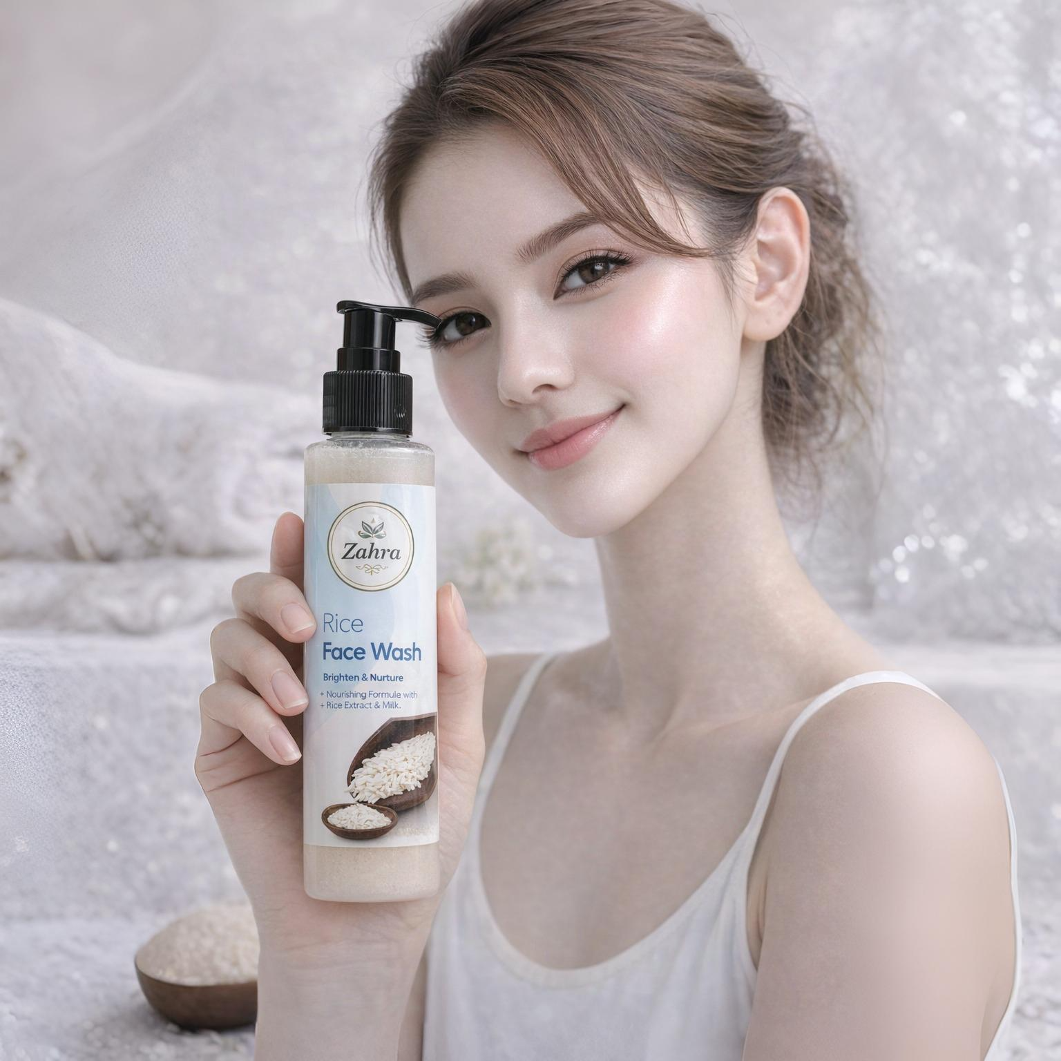 Rice Water Face Wash – Oil Control & Skin Nourishing Cleanser